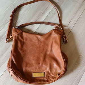 Marc Jacobs Large Hobo/Crossbody Buttery Leather Bag Brown